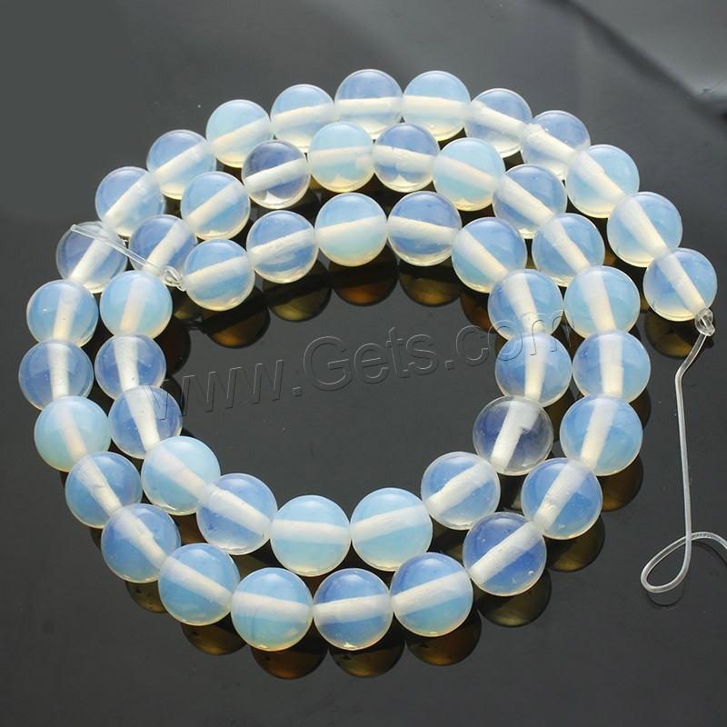 Sea Opal Jewelry Beads, Round, different size for choice, Length:Approx 15 Inch, Sold By Strand