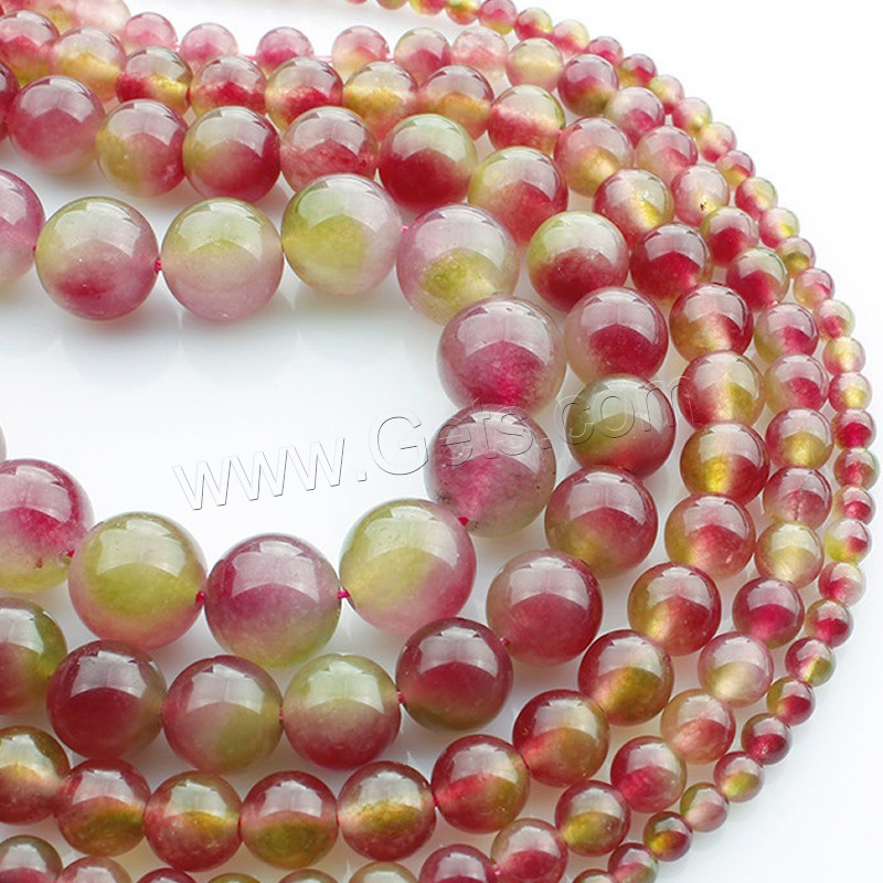 Perle en Quartz cerise, rouge de cerise, Rond, normes différentes pour le choix, Longueur:Environ 15 pouce, Vendu par brin