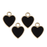 Zinc Alloy Enamel Pendants, Heart, KC gold color plated, lead & cadmium free Approx 1.5mm 