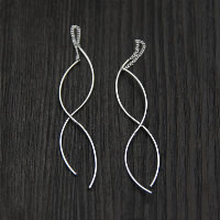 Sterling Silver Thread Through Earrings, 925 Sterling Silver, for woman 