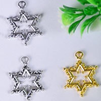 Zinc Alloy Star Pendant, Hexagram, plated lead & cadmium free Approx 1.5mm 