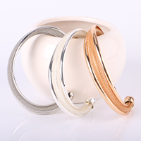 Brass Cuff Bangle, plated lead & cadmium free Inner Approx 68mm Approx 8 Inch [