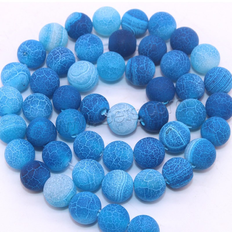 Effloresce Agate Beads, Round, different size for choice, more colors for choice, Hole:Approx 1mm, Length:Approx 15 Inch, Sold By Strand