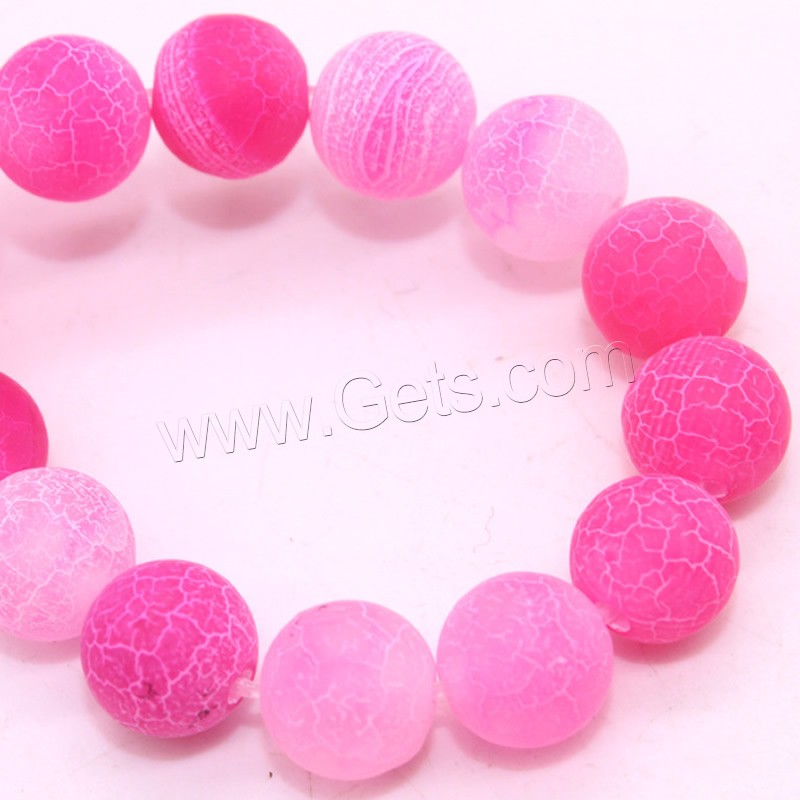 Effloresce Agate Beads, Round, different size for choice, more colors for choice, Hole:Approx 1mm, Length:Approx 15 Inch, Sold By Strand