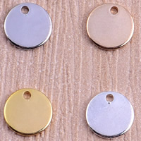 Brass Jewelry Pendants, Flat Round, plated lead & cadmium free Approx 1mm 