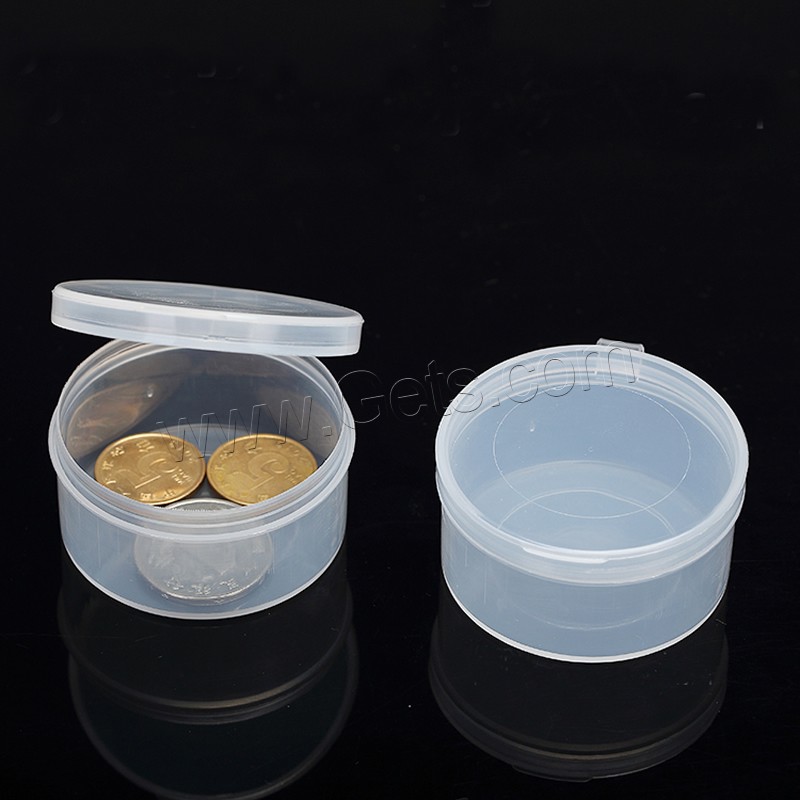 Polypropylene(PP) Beads Container, Flat Round, different size for choice, Sold By PC