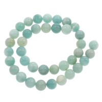 Perles amazonite, Rond, normes différentes pour le choix Environ 1mm Environ 15 pouce, Vendu par brin