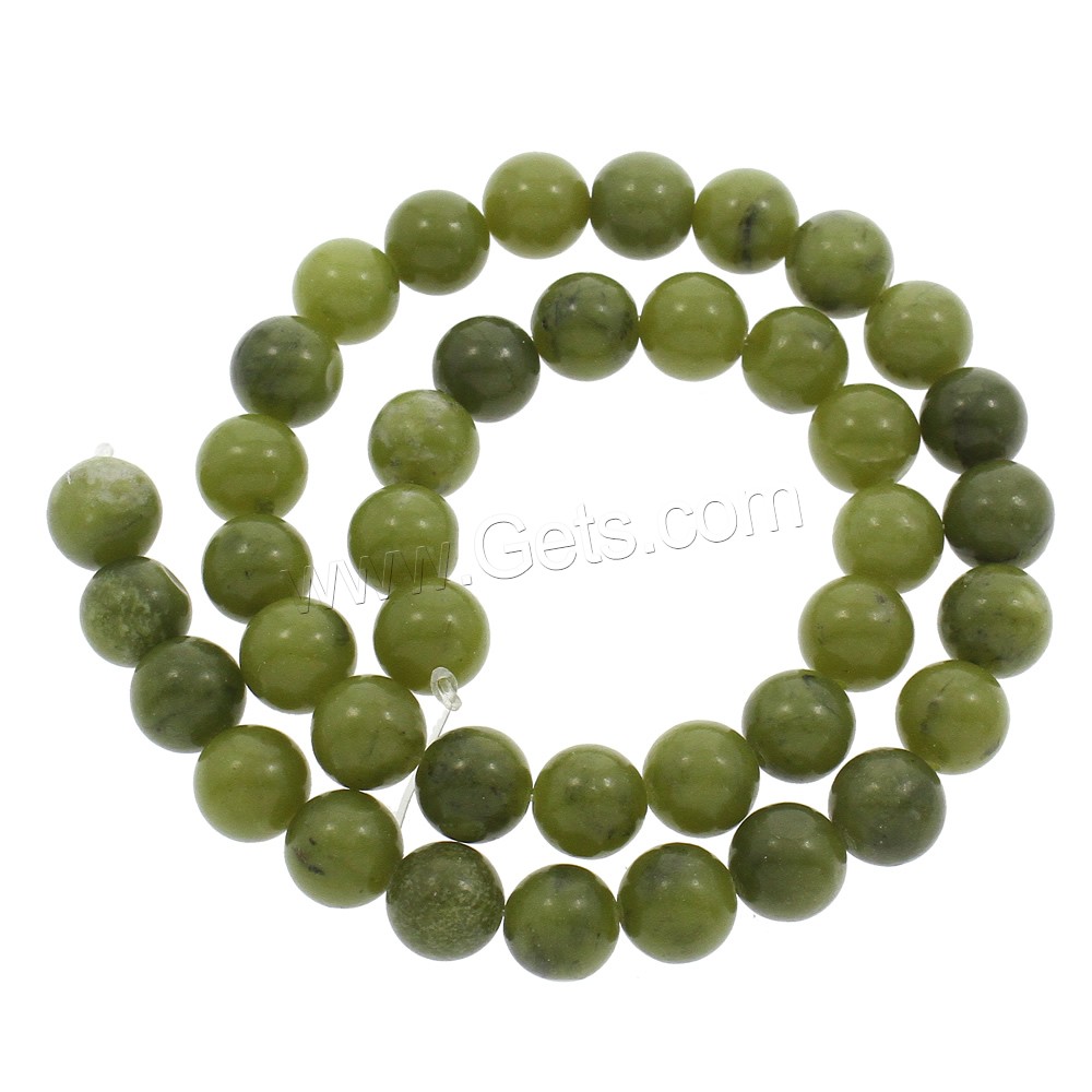 Nanyang Jade goutte, Rond, normes différentes pour le choix, Trou:Environ 1mm, Longueur:Environ 15 pouce, Vendu par brin