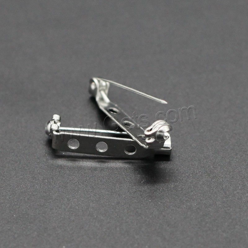 Iron Brooch Findings, platinum color plated, different size for choice, lead & cadmium free, 1000PCs/Bag, Sold By Bag