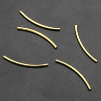 Brass Tube Beads, plated nickel, lead & cadmium free 