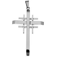 Stainless Steel Cross Pendants, original color Approx 