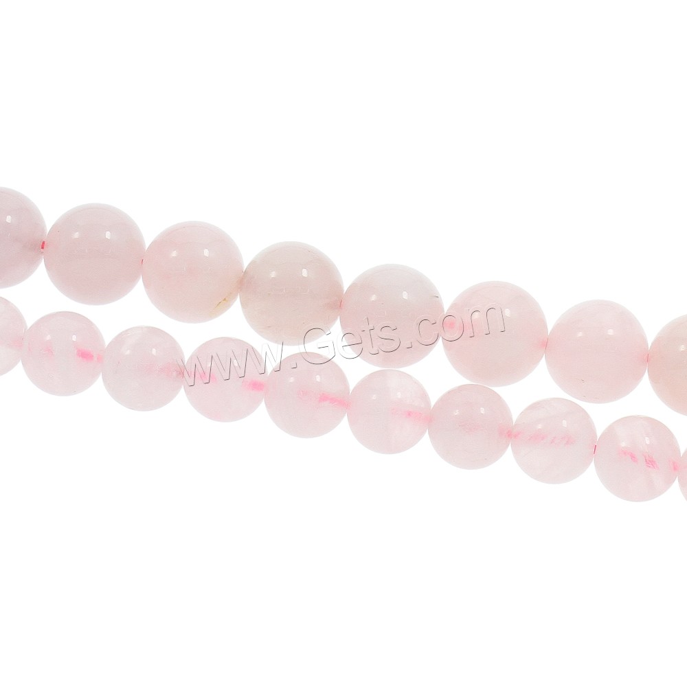 Natural Rose Quartz Beads, Round, different size for choice, Hole:Approx 1mm, Length:Approx 15.5 Inch, Sold By Strand