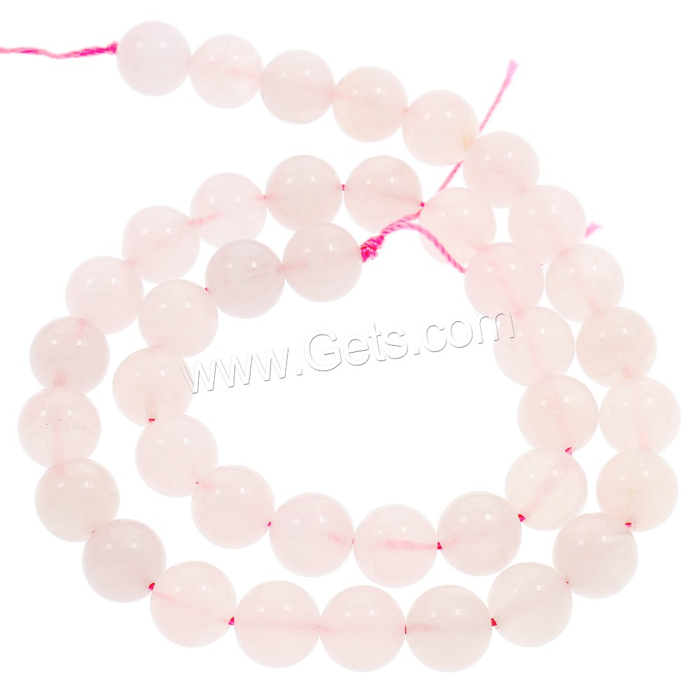 Natural Rose Quartz Beads, Round, different size for choice, Hole:Approx 1mm, Length:Approx 15.5 Inch, Sold By Strand