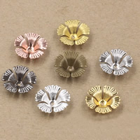 Brass Bead Cap, Flower, plated nickel, lead & cadmium free Approx 1.5mm 