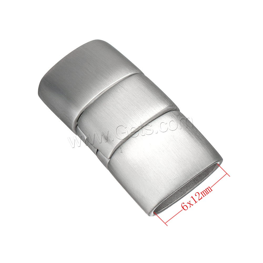 Stainless Steel Jewelry Clasp, plated, more colors for choice, 30x14.5x8.5mm, Hole:Approx 6x12mm, Sold By PC