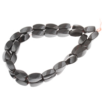 Magnetic Hematite Beads, Twist Grade A Approx 0.6mm Inch 