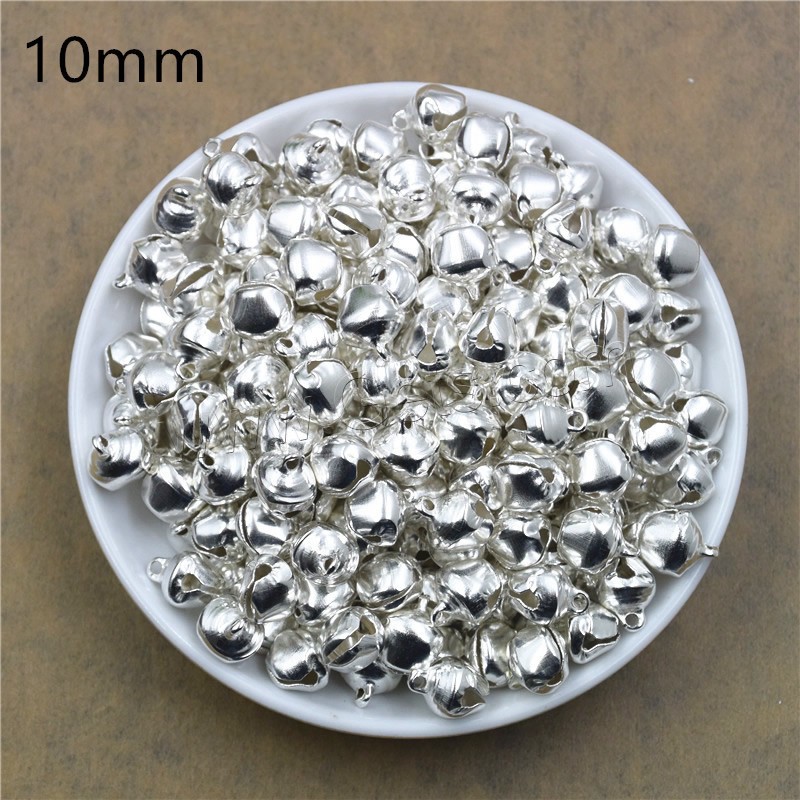 Zinc Alloy Jingle Bell for Christmas Decoration, plated, different size for choice, more colors for choice, lead & cadmium free, Hole:Approx 1.5mm, 100PCs/Bag, Sold By Bag