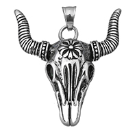 Stainless Steel Animal Pendants, blacken Approx 