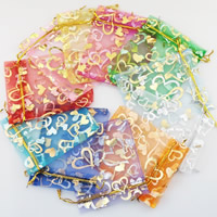 Organza Jewelry Pouches Bags, Rectangle 