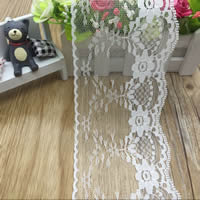 Lace Trim & Ribbon, white, 90mm 