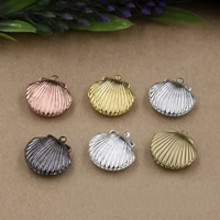 Brass Locket Pendants, Shell, plated nickel, lead & cadmium free Approx 1.5mm 