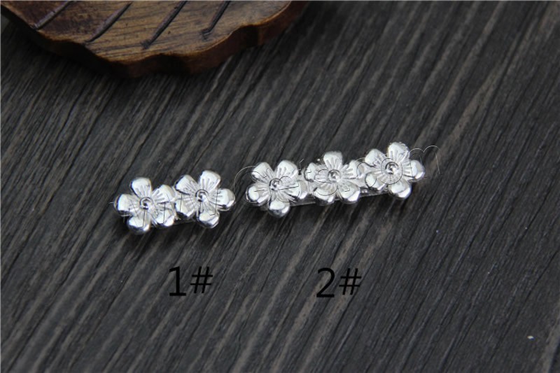 Sterling Silver Spacer Bar, 925 Sterling Silver, Flower, different size for choice, Sold By PC