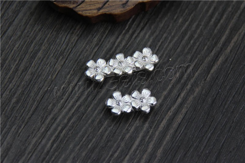 Sterling Silver Spacer Bar, 925 Sterling Silver, Flower, different size for choice, Sold By PC