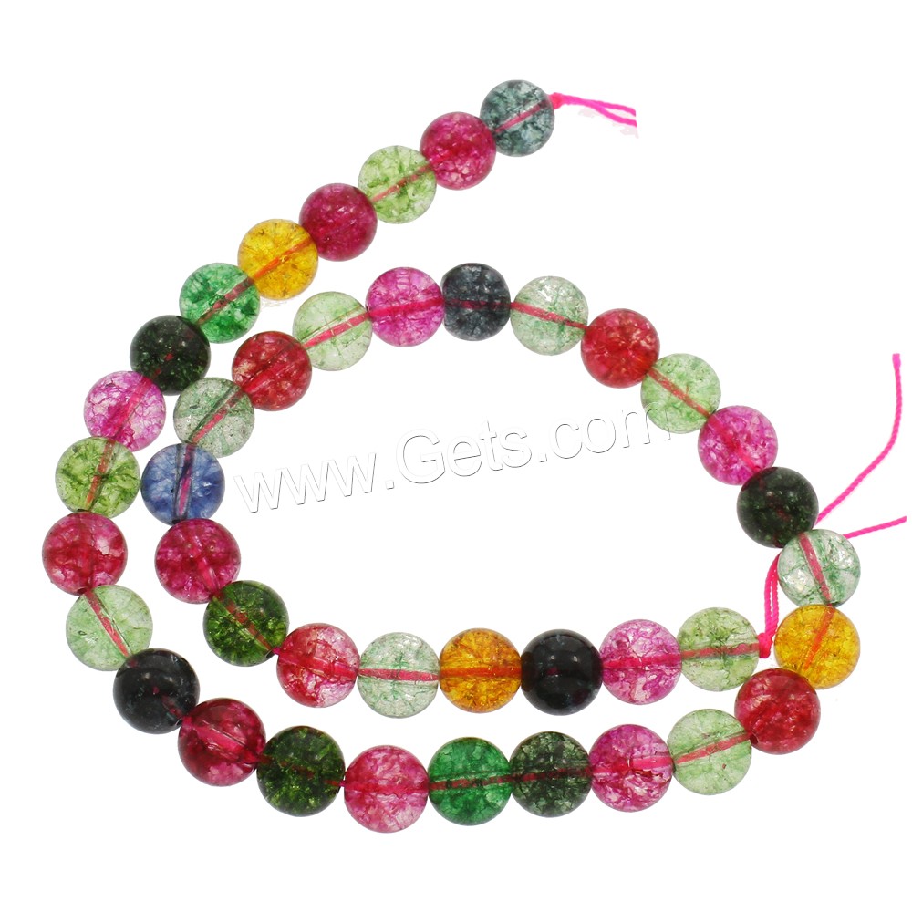 Perles de Tourmaline naturels, Synthétique-Tourmaline, Rond, Birthstone octobre & normes différentes pour le choix, Trou:Environ 1mm, Longueur:Environ 15.5 pouce, Vendu par brin