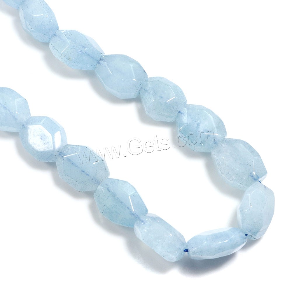 Aquamarine Beads, Flat Oval, natural, March Birthstone & different size for choice & faceted, Hole:Approx 0.5-1mm, Length:Approx 16 Inch, Sold By Strand