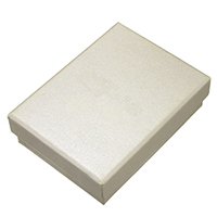 Karton Halskettenkasten, Rechteck, beige, 69x91x28mm, verkauft von PC