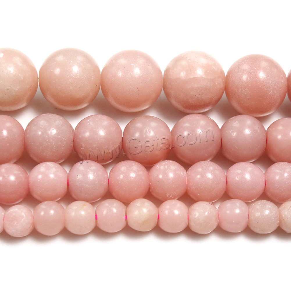 Pink Opal Beads, Round, more sizes for choice, Hole:Approx 1mm, Length:Approx 15 Inch, Sold By Strand