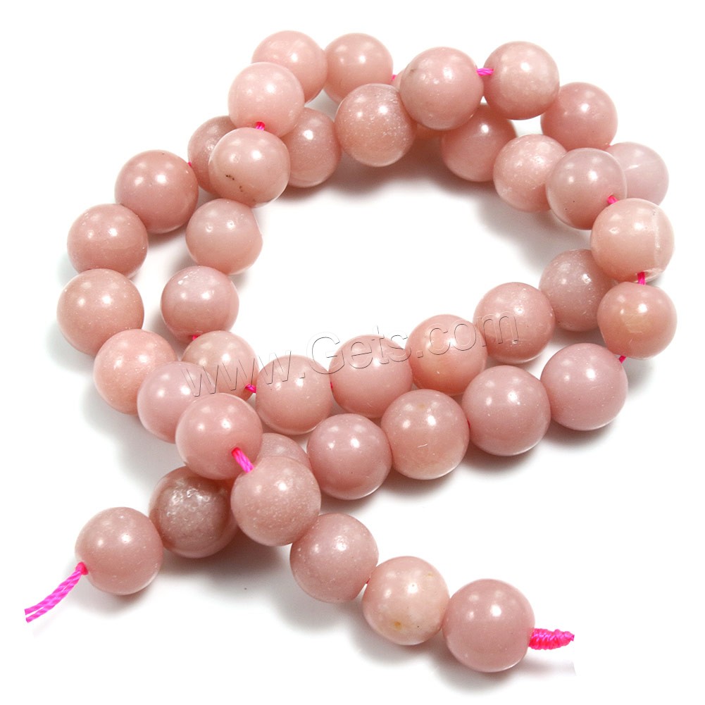 Pink Opal Beads, Round, more sizes for choice, Hole:Approx 1mm, Length:Approx 15 Inch, Sold By Strand