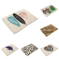 Place Mats, Cotton Fabric, Rectangle, applicable to western 