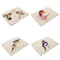 Place Mats, Cotton Fabric, Rectangle, applicable to western 