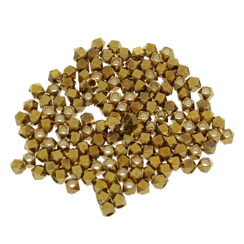 Brass Jewelry Beads, different size for choice, original color, nickel, lead & cadmium free, Hole:Approx 1.5mm, 1000PCs/Bag, Sold By Bag