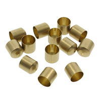 Brass End Cap, plated original color Approx 1.5uff0c 2mm 