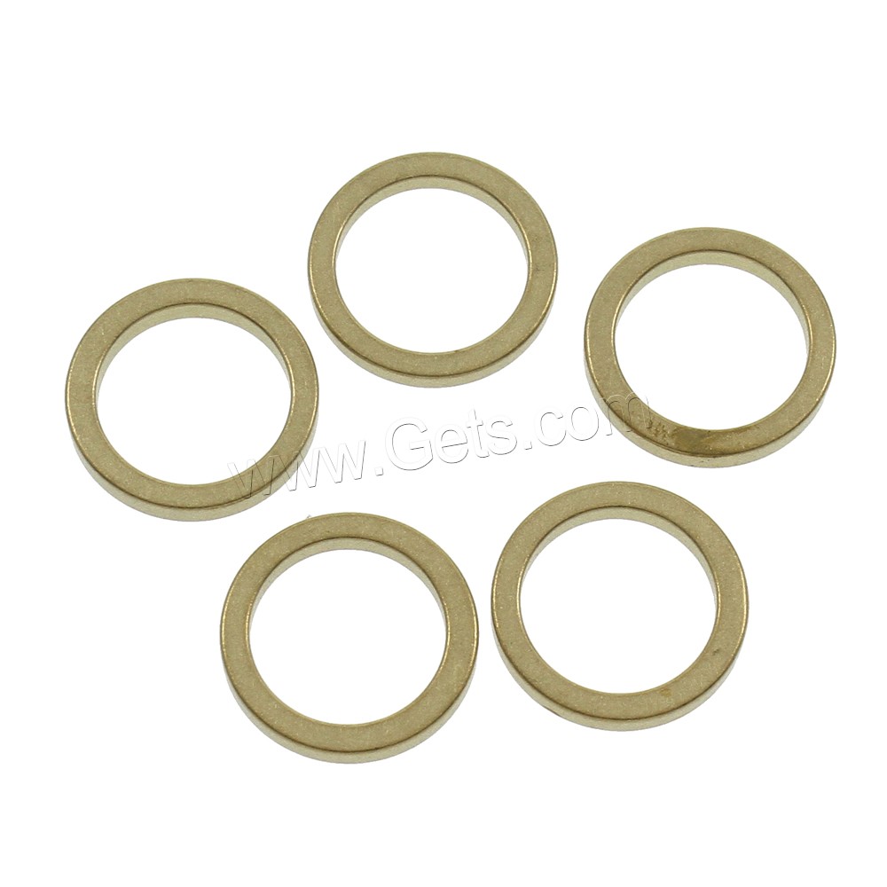 Messing Verknüpfung Ring, Kreisring, verschiedene Größen vorhanden, originale Farbe, frei von Nickel, Blei & Kadmium, Innendurchmesser:ca. 4, 34mm, 500PCs/Tasche, verkauft von Tasche