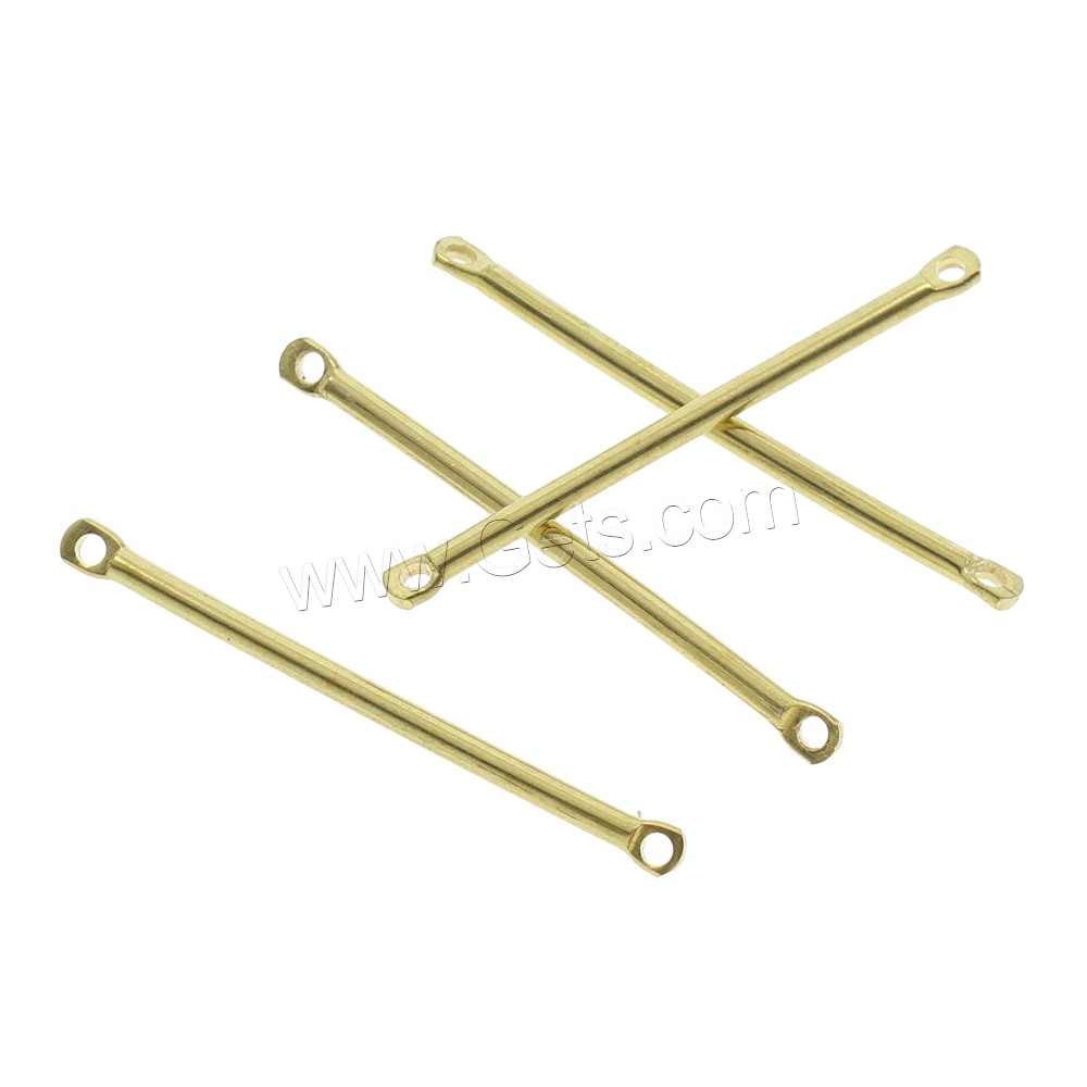 Brass Connector, different size for choice & 1/1 loop, original color, nickel, lead & cadmium free, Hole:Approx 1mm, 1000PCs/Bag, Sold By Bag