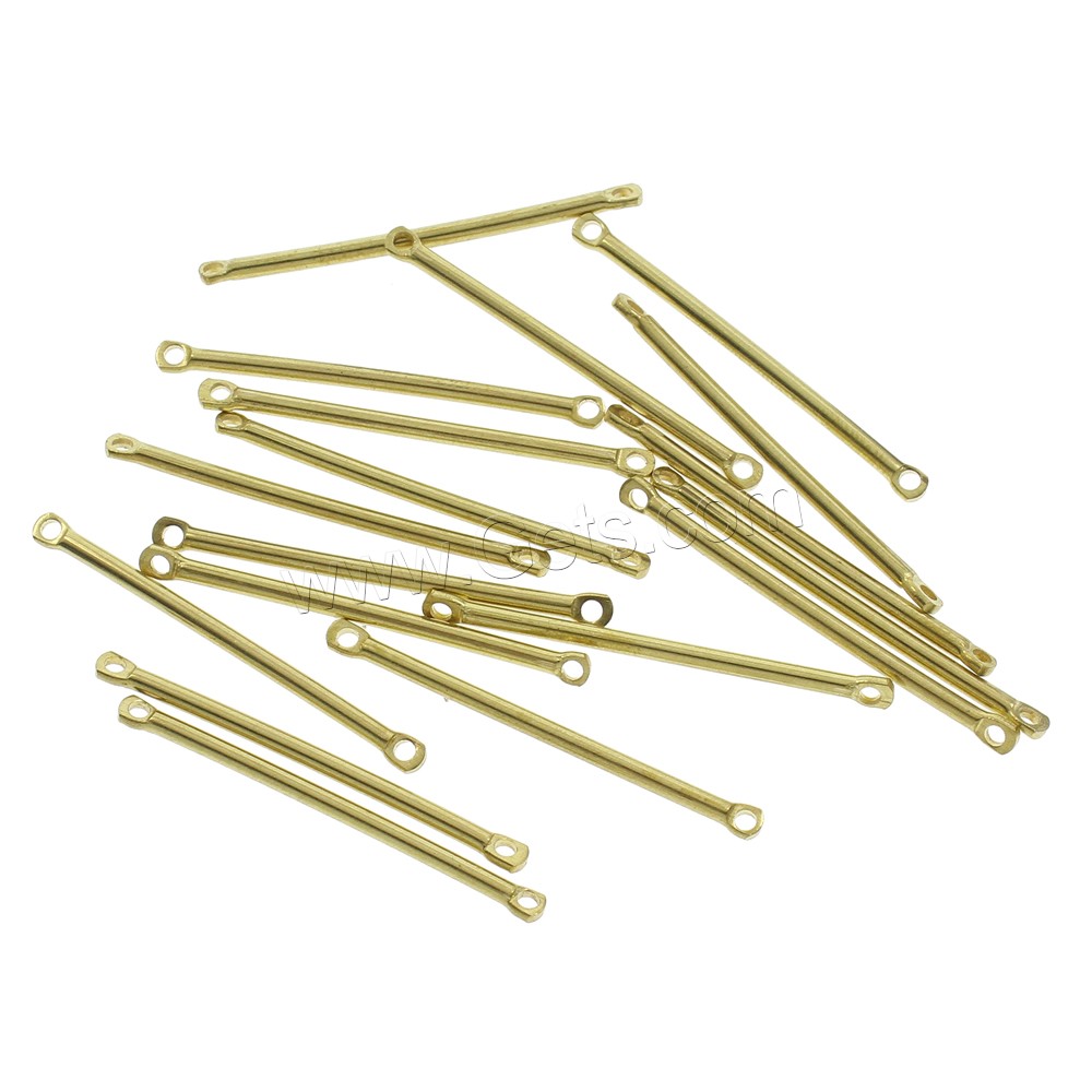 Brass Connector, different size for choice & 1/1 loop, original color, nickel, lead & cadmium free, Hole:Approx 1mm, 1000PCs/Bag, Sold By Bag