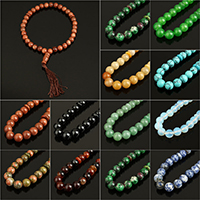 Wrist Mala, Gemstone, with Nylon Cord, Round 12mm Approx 15.5 Inch 