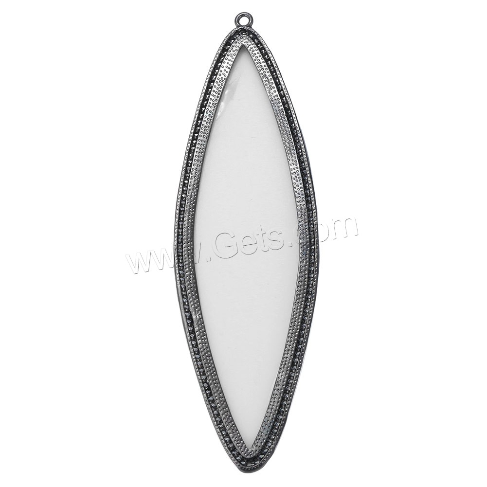 Sintético Colgante de Marfil, Marfil sintético, con metal, chapado, diferentes estilos para la opción & micro arcilla de zirconia cúbica, 29x94x7mm, agujero:aproximado 2mm, Vendido por UD