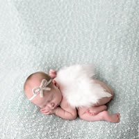 Feather Photo Shoot Props, with nylon elastic cord & Glass Seed Beads, elastic & for children & with rhinestone Approx 14.9 Inch 