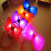 Jouets de Light-Up, plastique, avec Plastique, Noeud papillon, Garçon & Fille & LED & lumineux, couleurs mélangées Vendu par PC