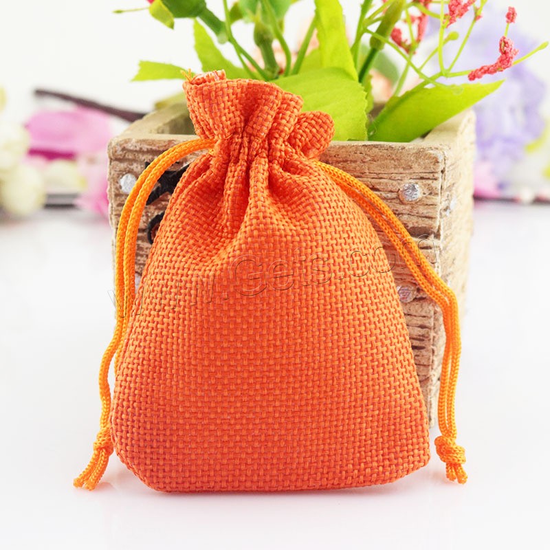 Hanf-Schmuck-Beutel, Leinen, verschiedene Größen vorhanden, keine, 50PCs/Tasche, verkauft von Tasche