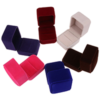 Velvet Ring Box, Velveteen, Square 