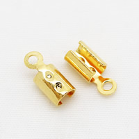 Pointes de corde en laiton, Placage de couleur d'or Environ 1mm, Vendu par PC