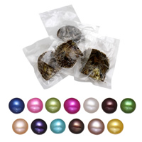 Ostra de la perla de agua dulce cultivadas amor deseo, Perlas Cultivadas de Akoya, Patata, Madre Perla, más colores para la opción, 7-8mm, Vendido por UD