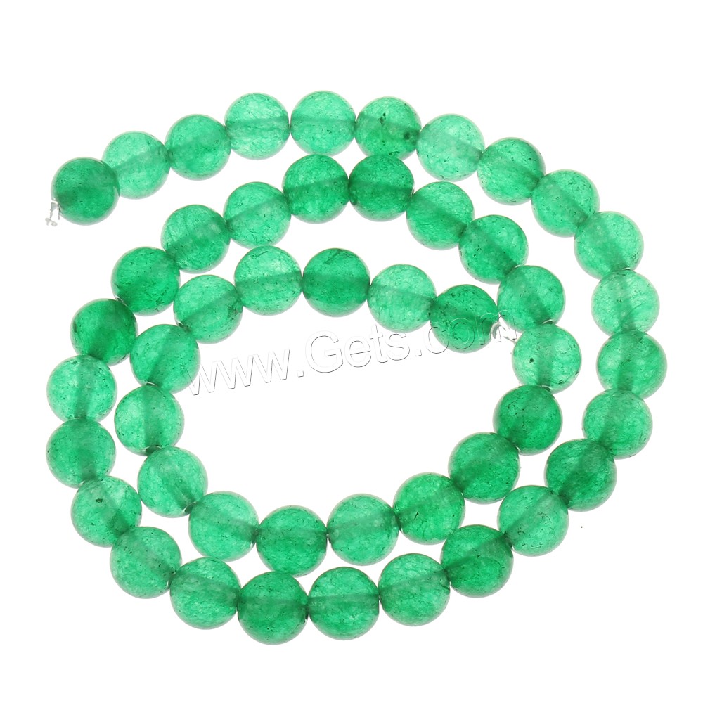 Jade De Malasia , Jade Malasia, Esférico, diverso tamaño para la opción, agujero:aproximado 1mm, longitud:aproximado 14.5 Inch, Vendido por Sarta