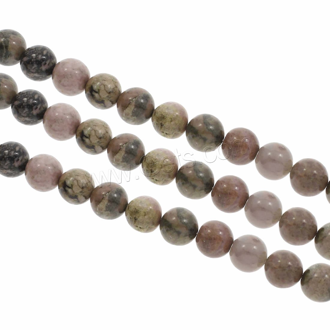 Rhodonite Beads, Rhodochrosite, Round, different size for choice, Length:Approx 15 Inch, Sold By Strand