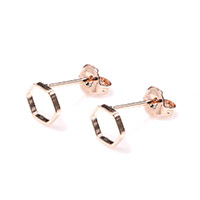 Zinc Alloy Stud Earring, 14K gold plated, for woman 